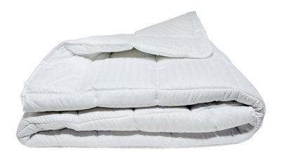 Indulgence Microfibre Super King Bed 13.5 Tog Satin Stripe Duvet from B&Q