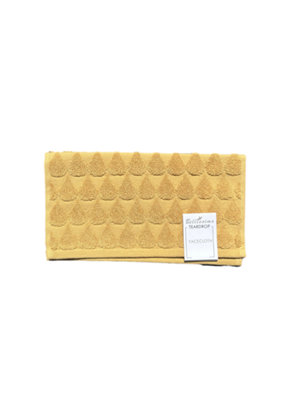 Teardrop Cotton 600Gsm Heavyweight Face Cloth Ochre 2 Pack from B&Q