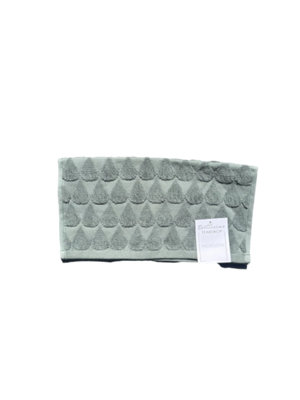 Teardrop Cotton 600Gsm Heavyweight Face Cloth Pair Laurel Dark Green from B&Q
