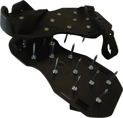 B&Q -  Lawn Aerating Shoes With 13 Spikes Recycled Plastic Strap On Universal Fit
