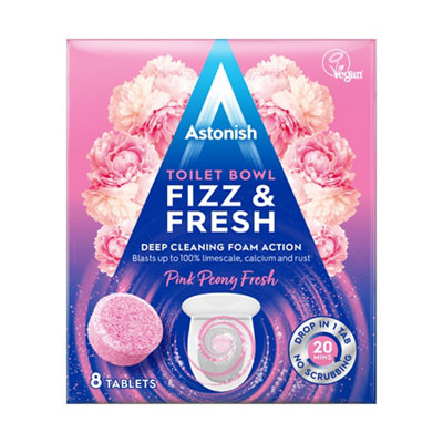 Astonish Toilet Bowl Fizz & Fresh Pink Peony Fresh Tablets 8 X 25G (200G) - Image 8