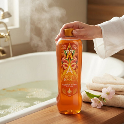 Astonish Bath Soak Golden Glow 750Ml Radiant Skin Bath Treatment from B&Q