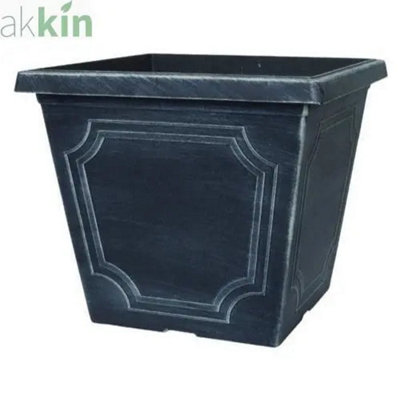 Estate Planter Square 35CmChalk Effect from B&Q