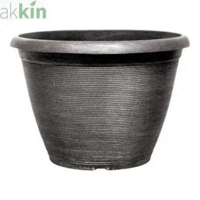 Helix Planter 33Cm Silver Effect from B&Q