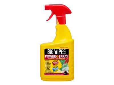 Big Wipes 2448 0000 Power Spray Pro+ Antiviral Cleaning Spray 1 Litre Bgw2448 from B&Q