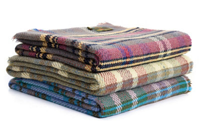 Tweedmill Random Recycled All 100% Wool Throw from B&Q