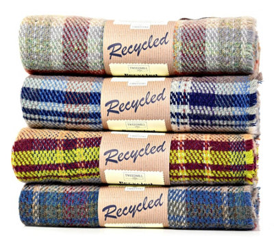 Tweedmill Random Recycled All 100% Wool Throw from B&Q