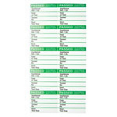 Industrial Signs Pass Test Labels Self Adhesive Write On Vinyl Is2650Sa from B&Q
