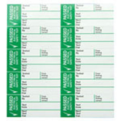 Industrial Signs Pass Test Labels Self Adhesive Vinyl On A Roll Is4825Or Is48250R from B&Q