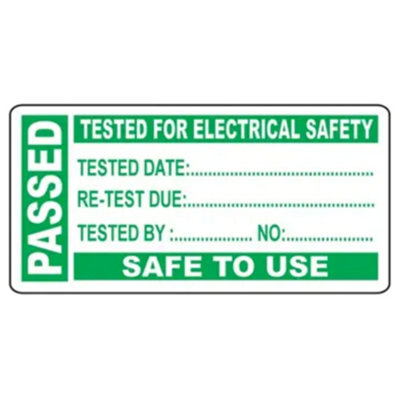Industrial Signs Pass Test Labels Self Adhesive Vinyl On A Roll Is4925Or Is49250R from B&Q