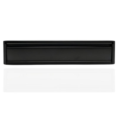 B&Q -  Firemongery Framemaster 12" Letterplate Replacement For 44mm Timber Fd30 Doors Black