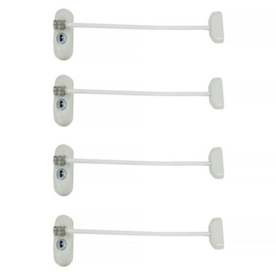 UAP Limited Uap Window Restrictor With KeyWindow Safety Locks20Cm CableAll Types Of Windows4 LocksWhite from B&Q
