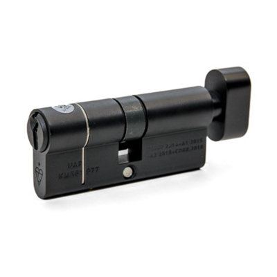 UAP Limited Uap Kitemarked 1 Star Thumbturn Euro Cylinder Lock With 3 KeysThumb TurnSuitable For All Door Types30/35T (65mm)Black from B&Q