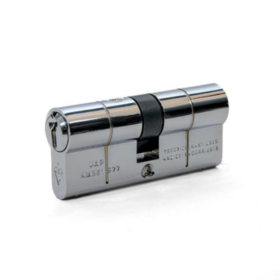 UAP Limited Uap Double Euro Cylinder Lock1 Star Kitemarked Door Barrel Lock3 KeysSuitable For All Door Types40/40 (80mm)Chrome from B&Q