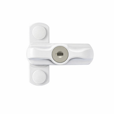 UAP Limited Uap Lockable Window Sash JammerKey Locking Upvc Window & Door Security LockWhite from B&Q