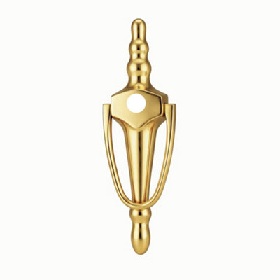 UAP Limited Share Uap Slimline Victorian Urn 8" Stainless Steel Door Knocker With Spyhole And Hidden Fixing In Pvd Gold Finish from B&Q