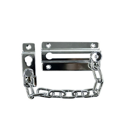 UAP Limited Uap Heavy Duty Sliding Door Security Chain (230mm) SteelPolished Chrome from B&Q