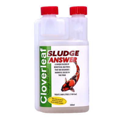 Cloverleaf Sludge Answer Remove Dirt Sludge Muck Koi Pond Water Filter Treatment from B&Q
