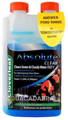Cloverleaf Absolute Clear Flocculent Green & Cloudy Water Safe Pond Koi Fish 500Ml from B&Q