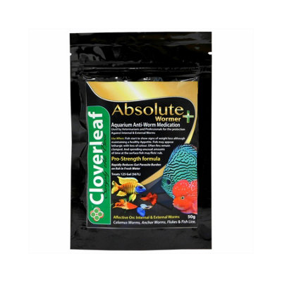 Cloverleaf Absolute + Aquarium Wormer Medication 50G from B&Q