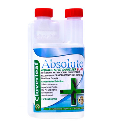 Cloverleaf Absolute Aquatic Pet Sanitiser 500Ml from B&Q