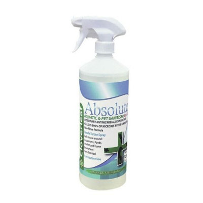 Cloverleaf 1L Absolute Aquatic & Pet Sanitiser Ready To Use Spray Rtu from B&Q