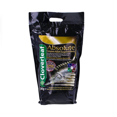 Cloverleaf Sturgeon & Sterlet Sinking Pellets Adult 3Kg from B&Q