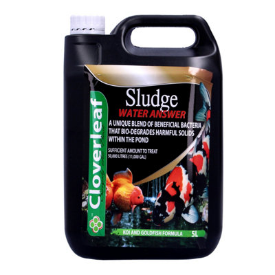Cloverleaf Sludge Answer Remove Dirt Sludge Muck Koi Pond Water Filter Treatment from B&Q