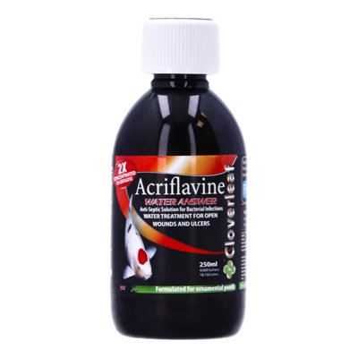 Cloverleaf Acriflavine Water Answer Pond Fish Treatment Koi 250Ml from B&Q