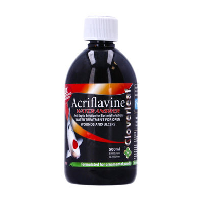 Cloverleaf Acriflavine Water Answer Pond Fish Treatment Koi 500Ml from B&Q