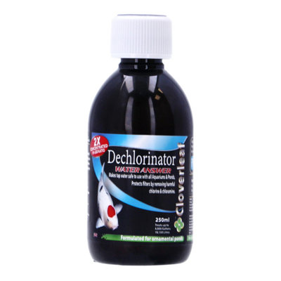 Cloverleaf Dechlorinator Water Answer Pond Treatment Tap Safe 250Ml from B&Q