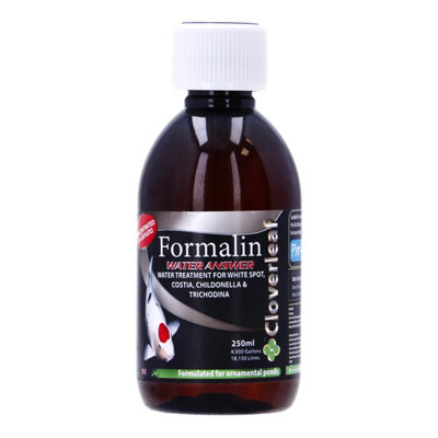 Cloverleaf Formalin Water Answer Koi Pond Water Treatment 250Ml from B&Q