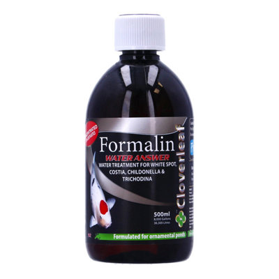 Cloverleaf Formalin Water Answer Koi Pond Water Treatment 500Ml from B&Q