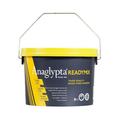 Retford Ready Mixed Wallpaper Paste Adhesive Mix 5Kg Anaglypta Added Pva Mould Resistant from B&Q