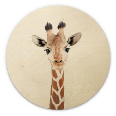 Anaglypta Baby Giraffe Wooden Plaque 30Cm from B&Q