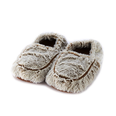 Warmies Ladies Beige Microwavable Slippers Wheat-Filled Lavender Scented Onesize (Uk3-7) from B&Q