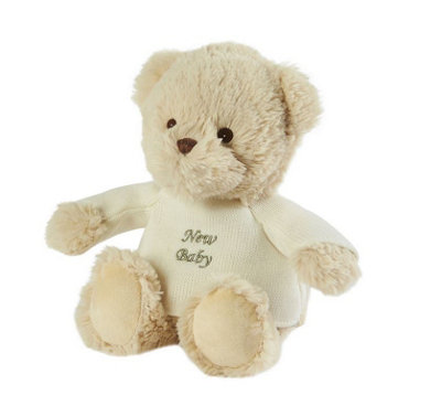 Warmies Sentiments Celebration Teddy Bear New Baby from B&Q