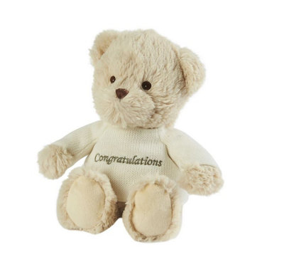 Warmies Sentiments Celebration Teddy Bear Congratualtions from B&Q