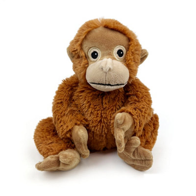 Warmies Junior Plush Orangutan Microwavable Weighted TeddyLavender ScentedHot Or Cold For Relaxation & Relief from B&Q