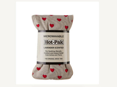 Hot-Pak Microwavable Wheat Filled Heat Pack With Lavender Scent Hearts from B&Q