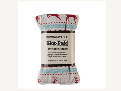Hot-Pak Microwavable Wheat Filled Heat Pack With Lavender Scent Christmas from B&Q