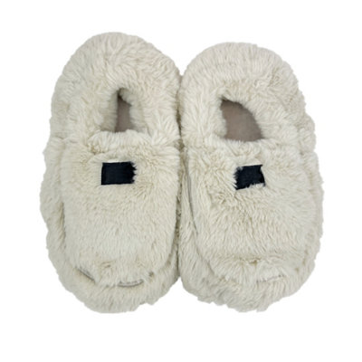Warmies Ladies Almond Microwavable Slippers Wheat-Filled Lavender Scented Onesize (Uk3-7) from B&Q
