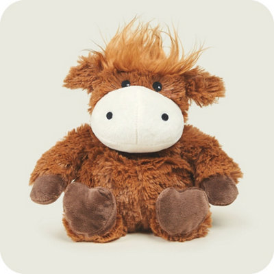 Microwavable Heatable Soft Toy Hot Cold Heat Pack Lavender 13""Highland Cow - Image 4