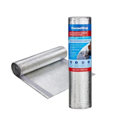 Thermawrap Foil Bubble Garage Door Insulation Roll 750mm X 8M Self Adhesive from B&Q