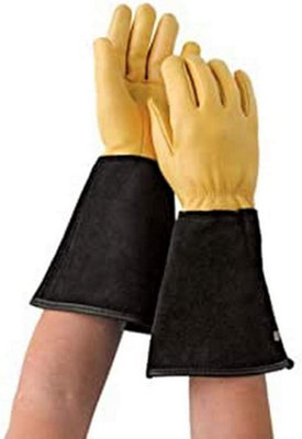 Gold Leaf Tough Touch Deerskin Leather Rhs Thorn Resistant Gardening GlovesLadies SizeGreat Gift2 Count (Pack Of 1) from B&Q