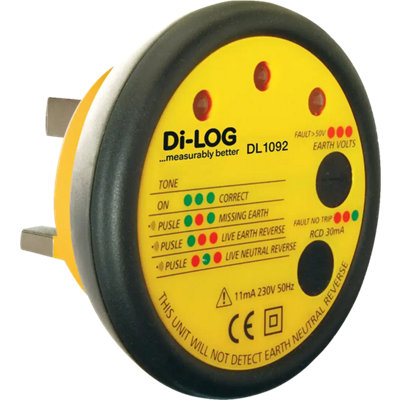 Di-Log Dl1092 Socket Tester With Buzzer from B&Q