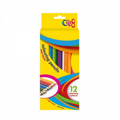 Pack of 12 Non Toxic Colouring Pencils - Image 7