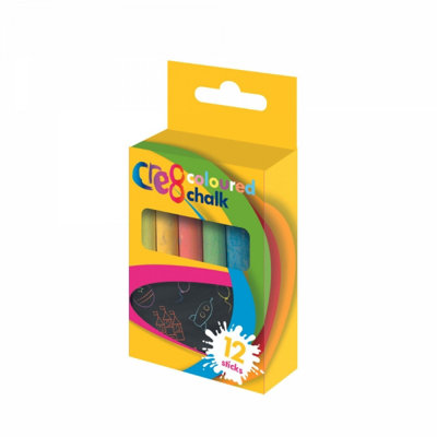 Martello Pack Of 12 Coloured Chalks - Blue - Image 4