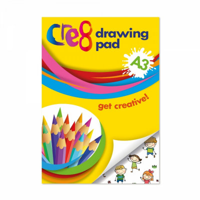 A4 Drawing Pad Cre8 70gsm 100 Pages sheets, UK Best selling drawing Pad - Image 5