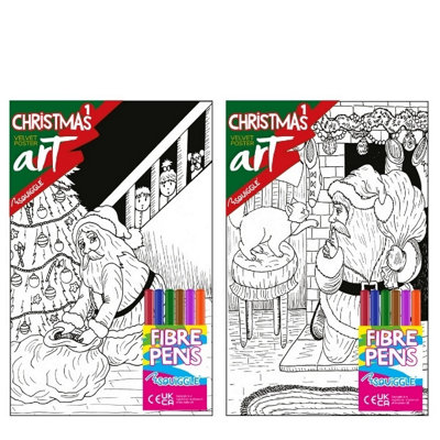 Single 38 x 25cm Christmas Velvet Poster Art - Image 3